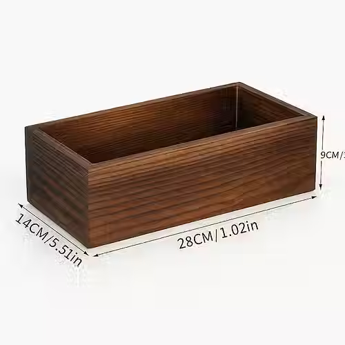 קופסת אחסון מינימליסטית מעץ אגוז | מארגן ביתי אורבני | עיצוב בעבודת יד