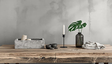 Handmade Concrete Scented Candle | Industrial Home Decor