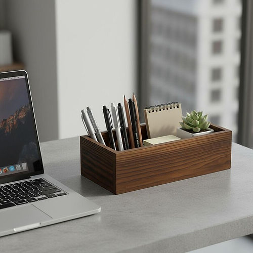 Minimalist Walnut Storage Box | Urban Home Organizer | Handmade Design 