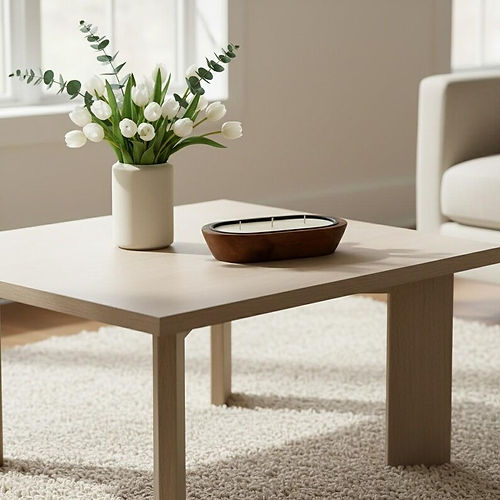 Large Rustic Wooden Bowl Candle: 3-Wick Scented Soy Candle