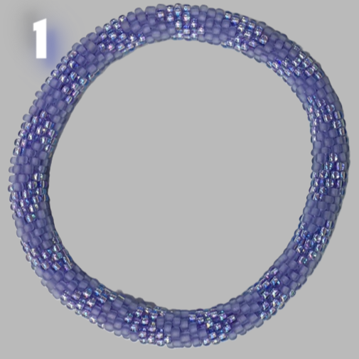 Set of 5 Nepalis beaded bracelets • handmade Nepal bangles