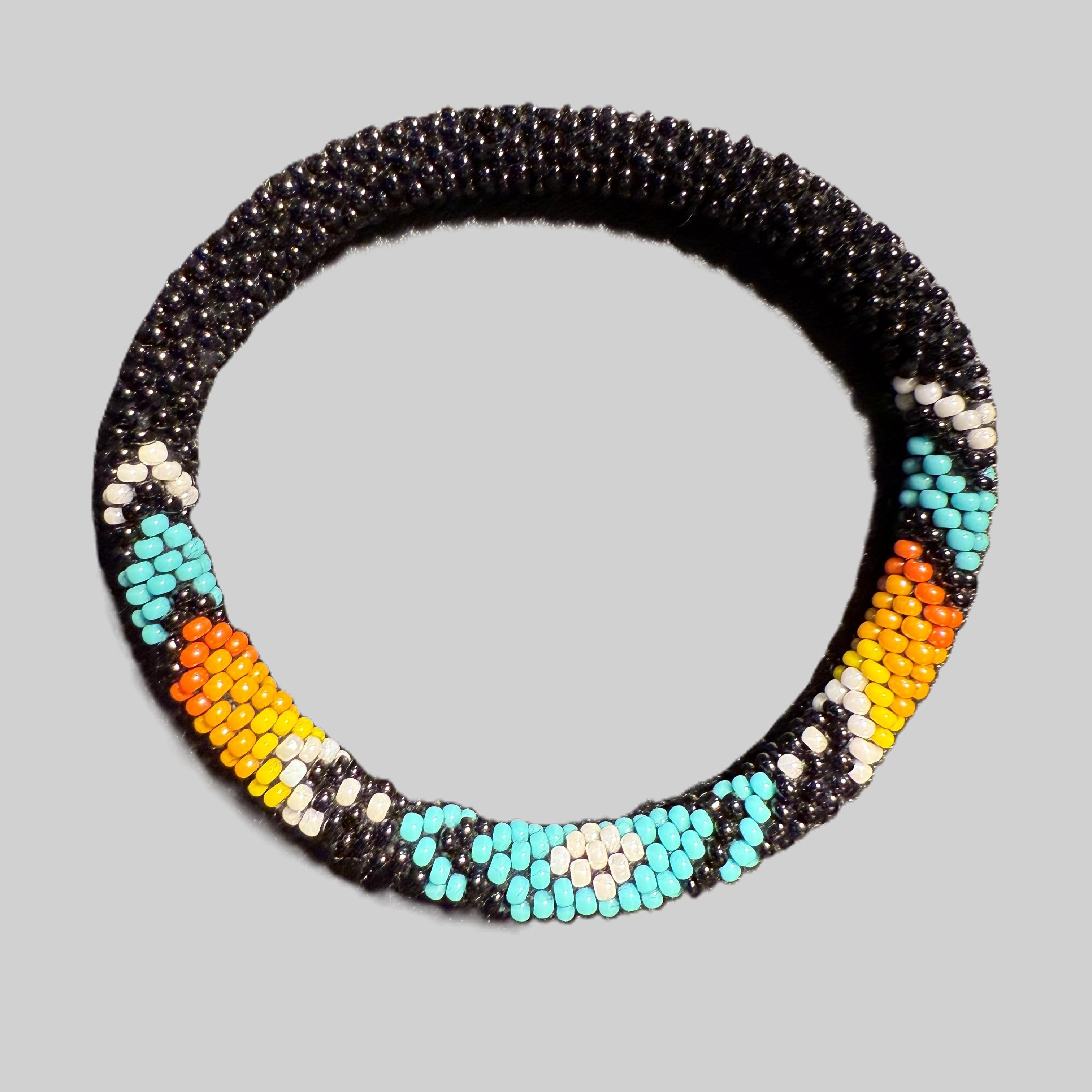 Set of 5 handmade beaded bracelets from Nepal