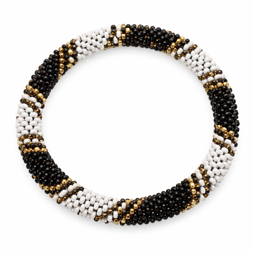 Set of 3 handmade Nepalese beaded bracelets Authentic bracelets from Nepal with a unique boho presence