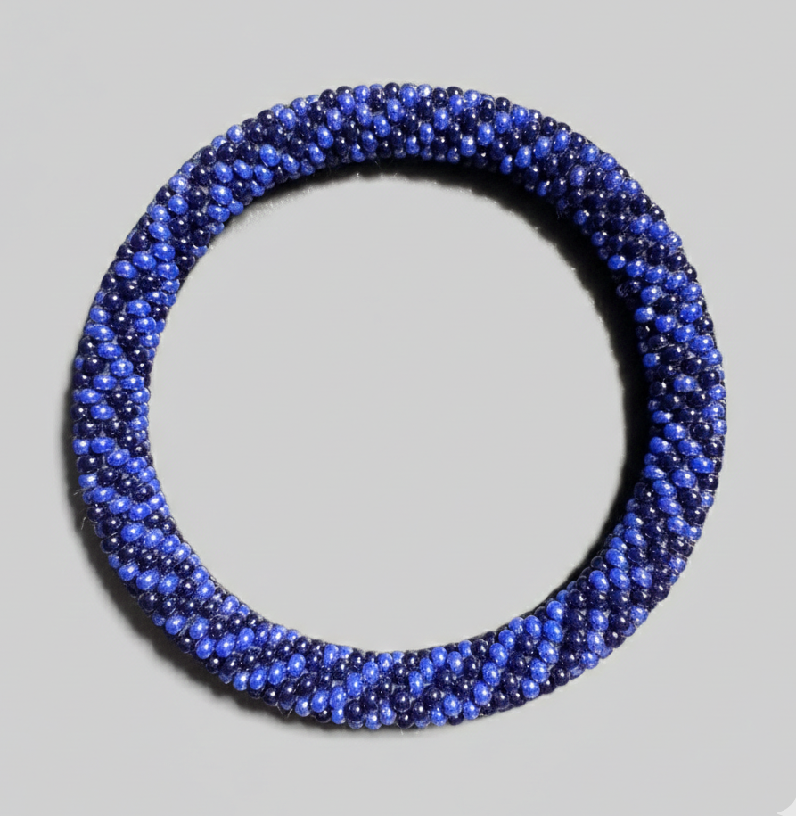 Set of 5 handmade beaded bracelets from Nepal 