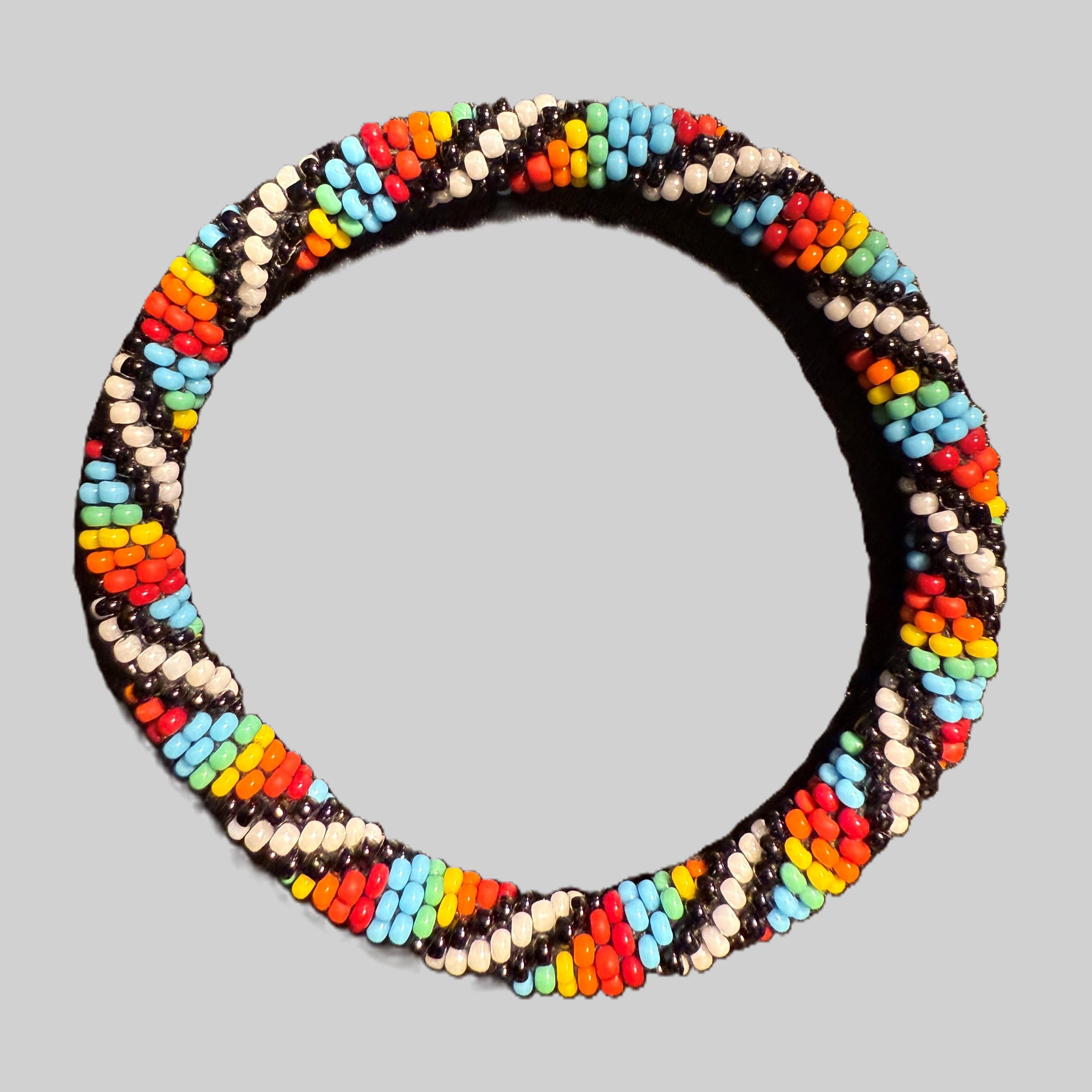 Set of 5 handmade beaded bracelets from Nepal