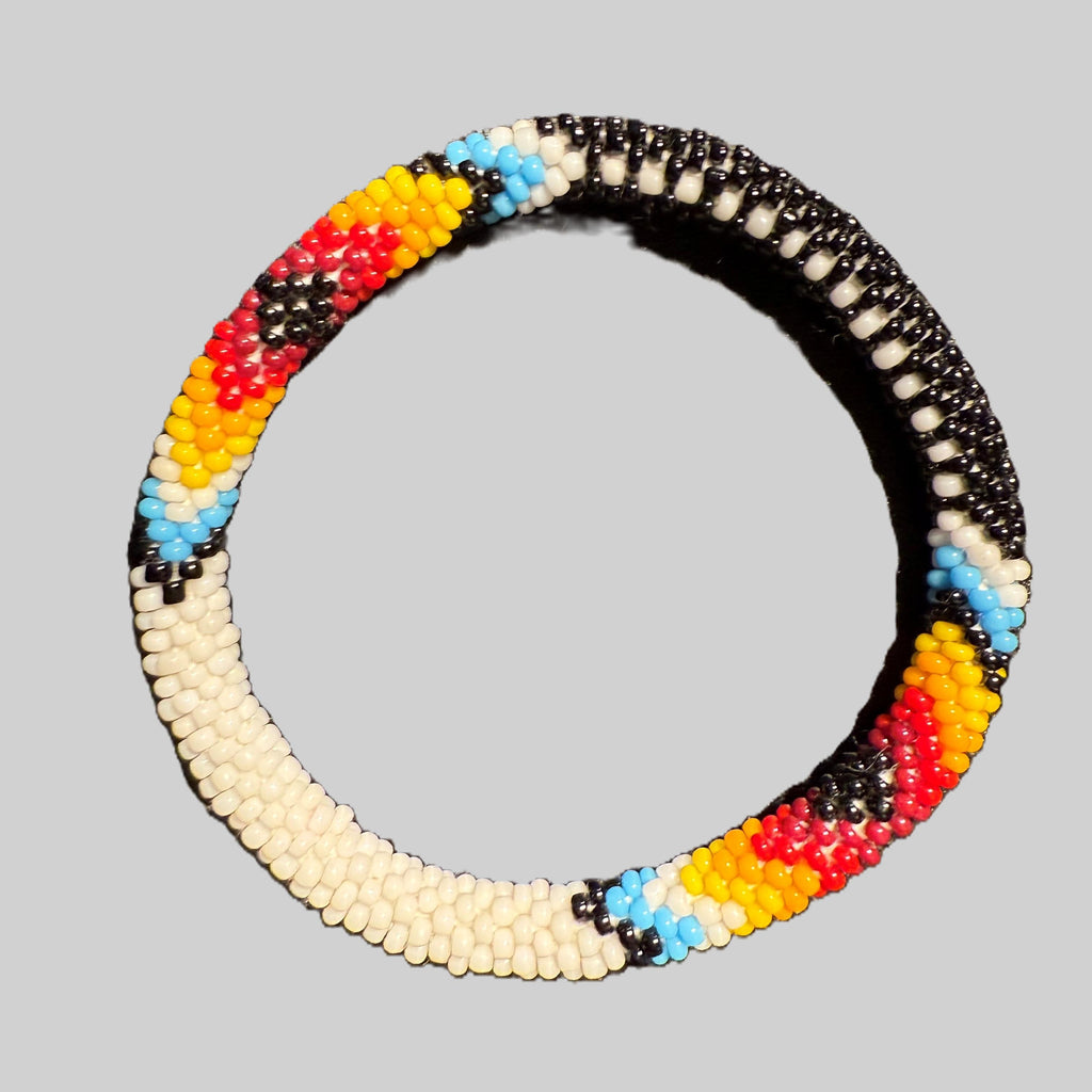 Set of 5 handmade beaded bracelets from Nepal