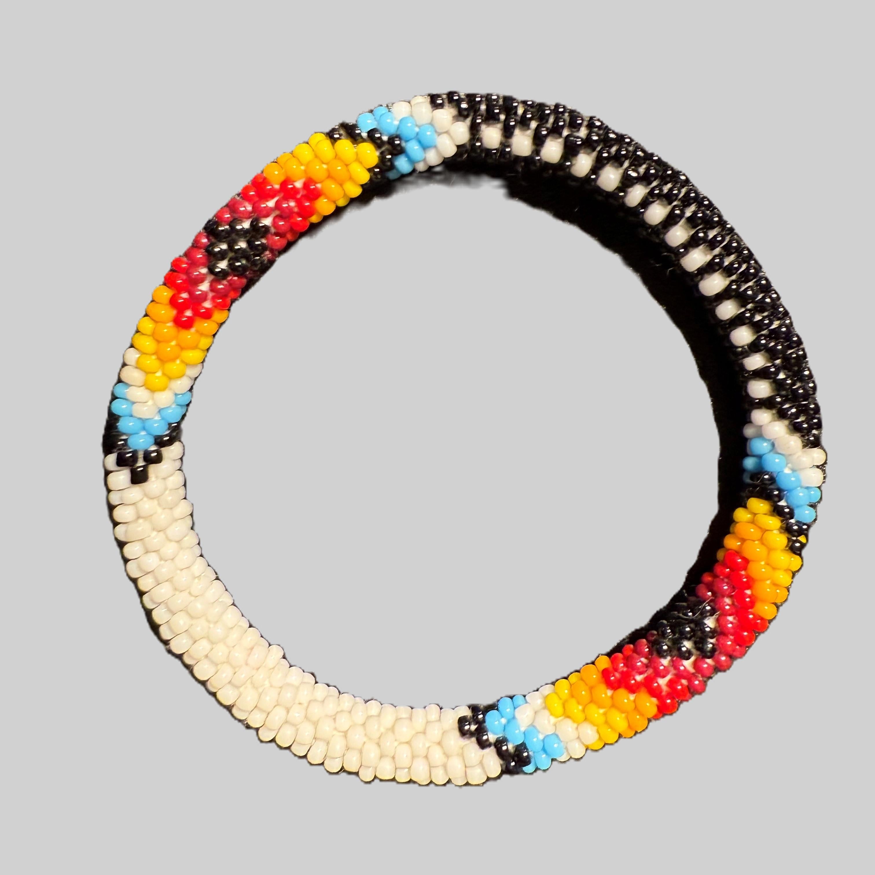 Set of 5 handmade beaded bracelets from Nepal