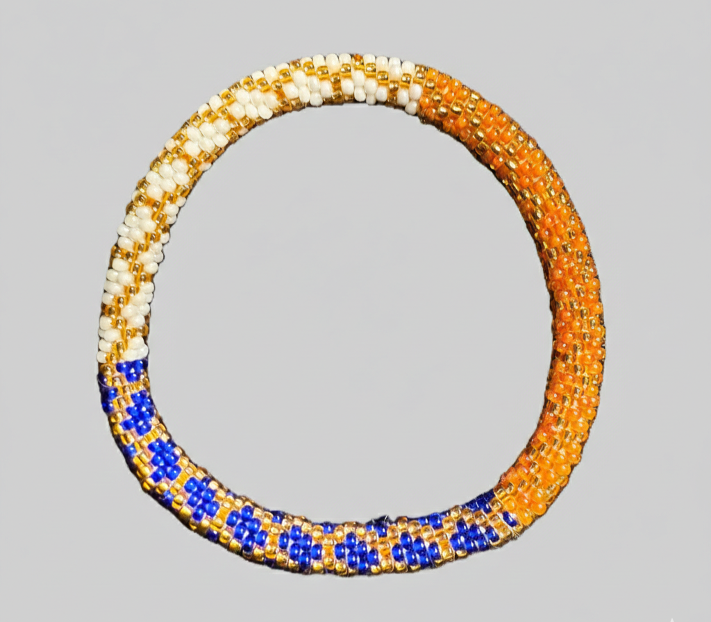 סט של 4 צמידים מחרוזים מנפאל • צמידים בעבודת יד מנפאל