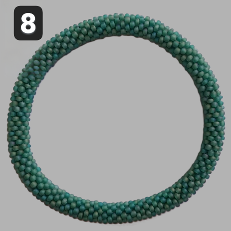 Turquoise selection of handmade beaded bracelets from Nepal