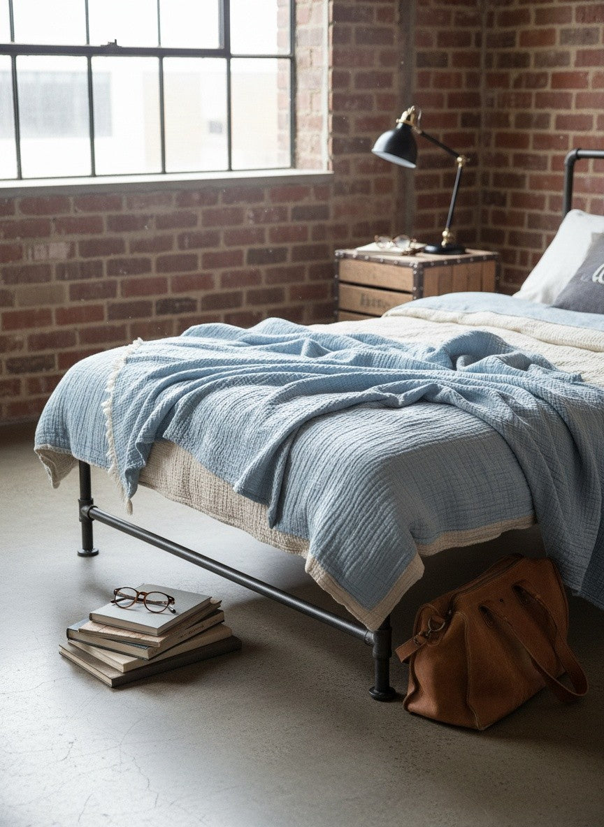 Double Muslin Blanket Queen Size (200/230) - Turkish Cotton
