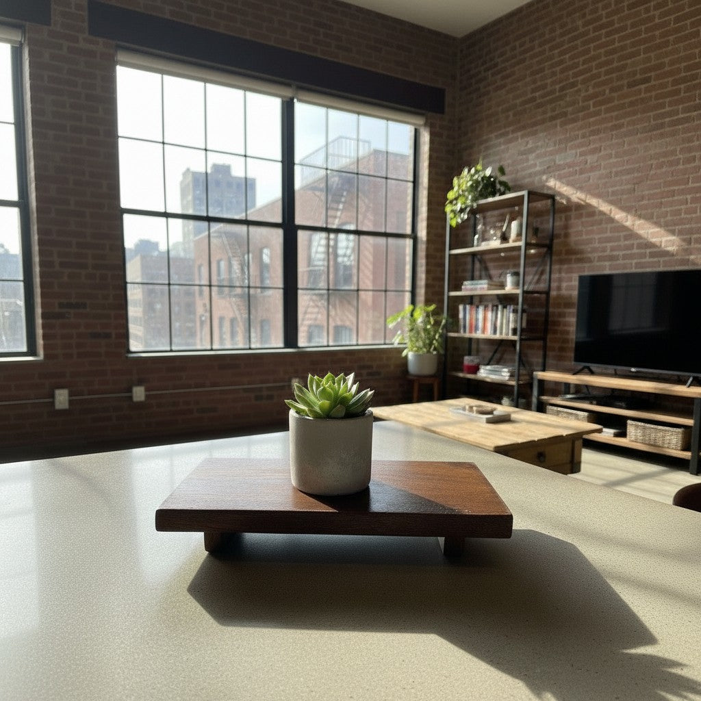 Handmade Oak Serving Tray – Full Butcher Block Board 