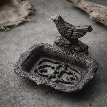 Cast Iron Bird Soap Dish | Rustic Soap Holder | Farmhouse Bathroom Decor | Functional Home Accent