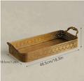 Vintage style brass serving tray 