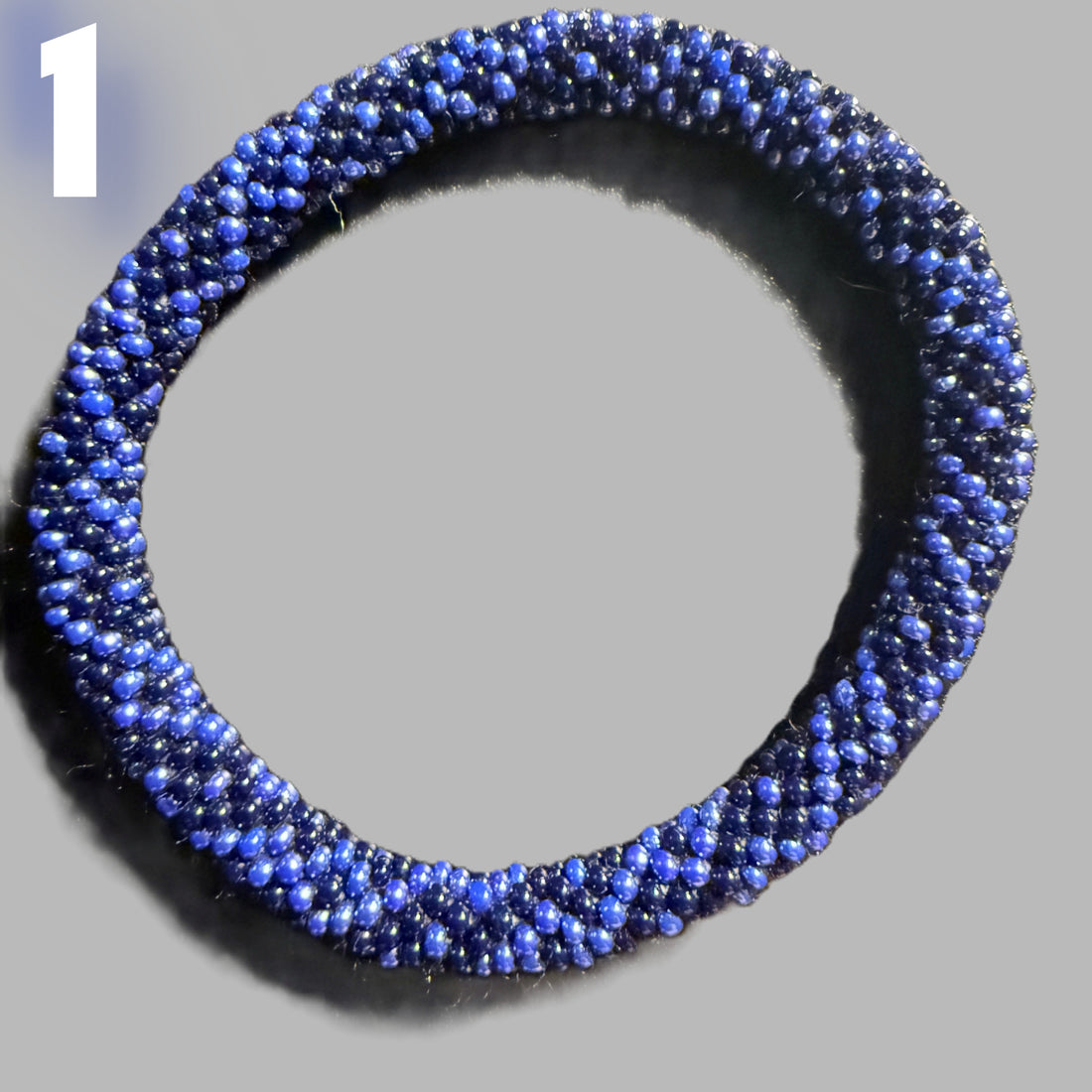 Blue and Red selection of Nepalis beaded bracelets • handmade Nepal bangles