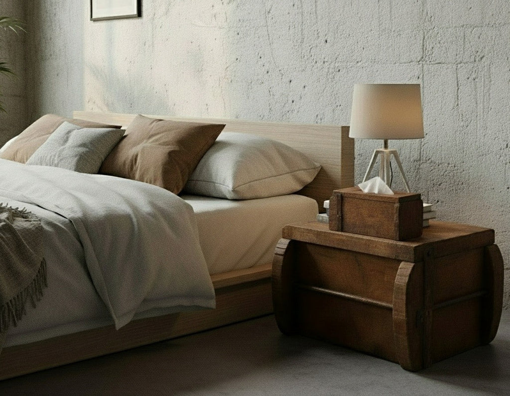 Rustic Wooden Tissue Box Cover – Decoration from Recycled Brick Mold