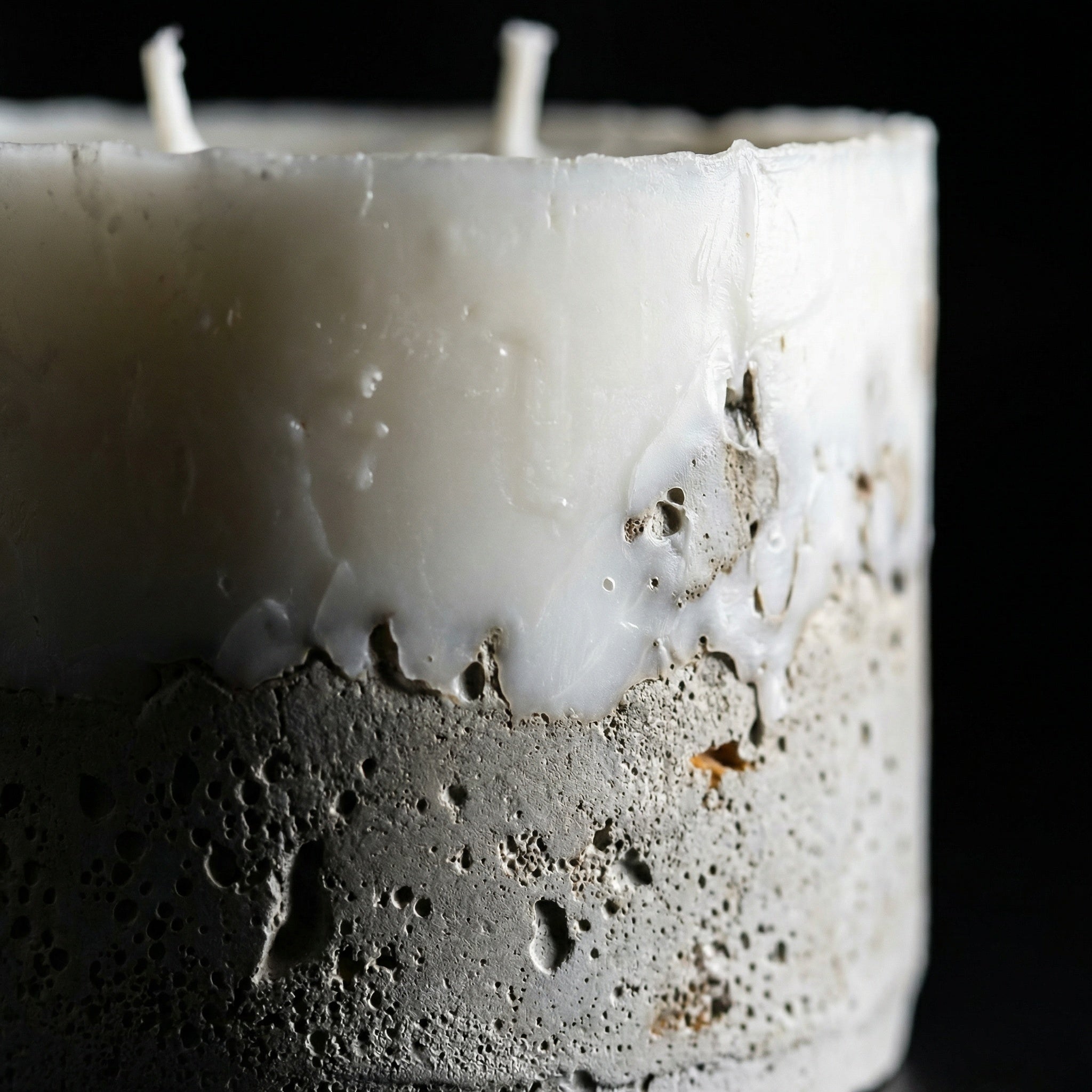 Raw Concrete Candle — Handmade Soy Wax