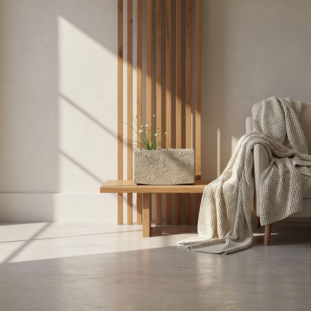 Rectangular Concrete Storage Box – Minimalist Industrial Organizer 