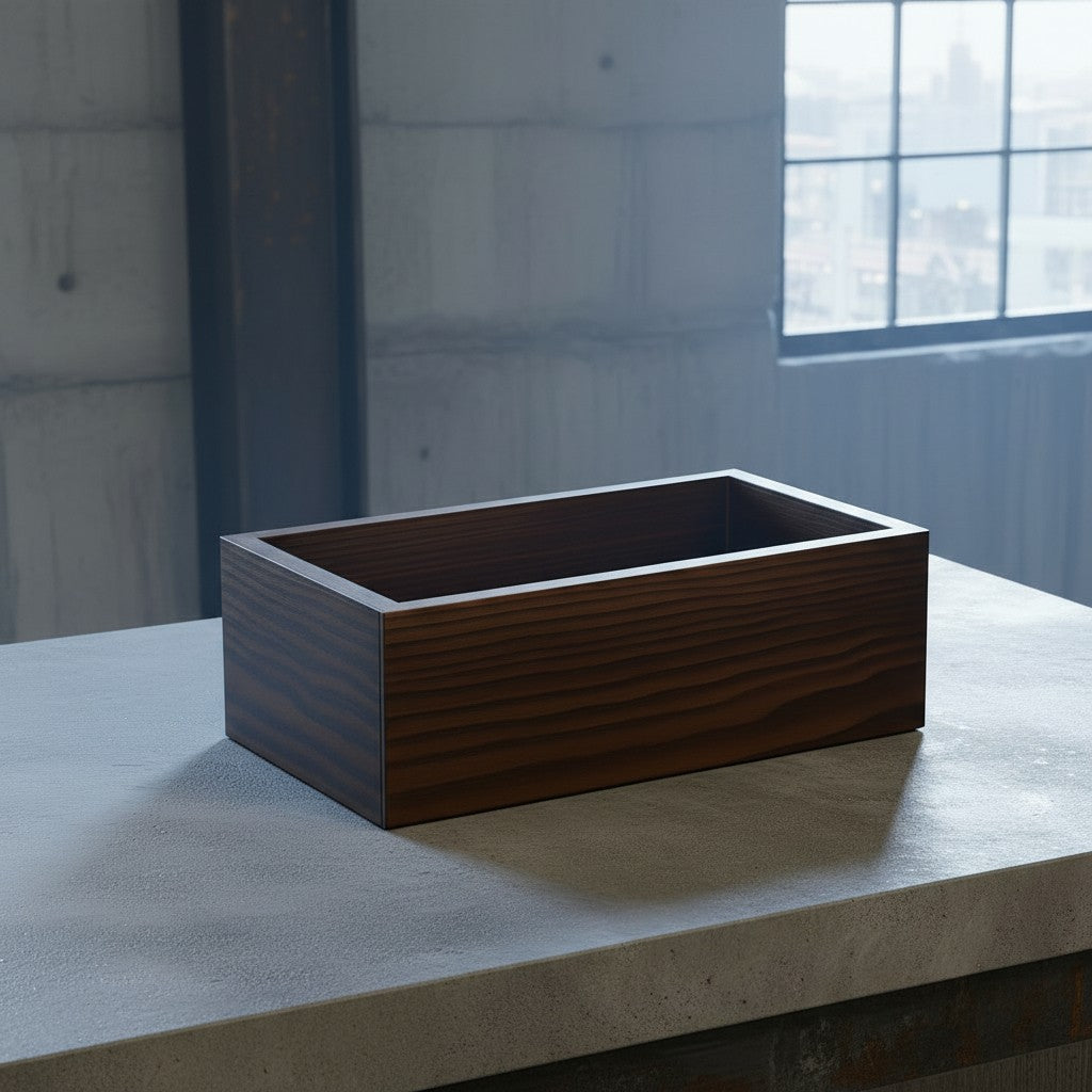 Minimalist Walnut Storage Box | Urban Home Organizer | Handmade Design 