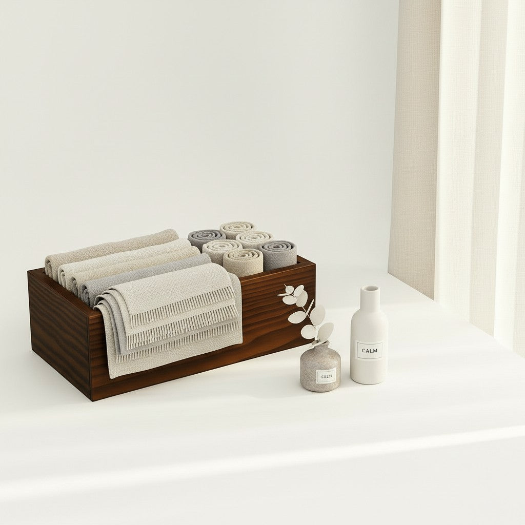 קופסת אחסון מינימליסטית מעץ אגוז | מארגן ביתי אורבני | עיצוב בעבודת יד