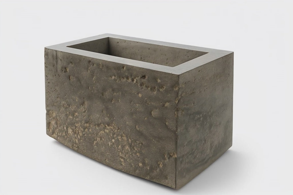 Rectangular Concrete Storage Box – Minimalist Industrial Organizer 