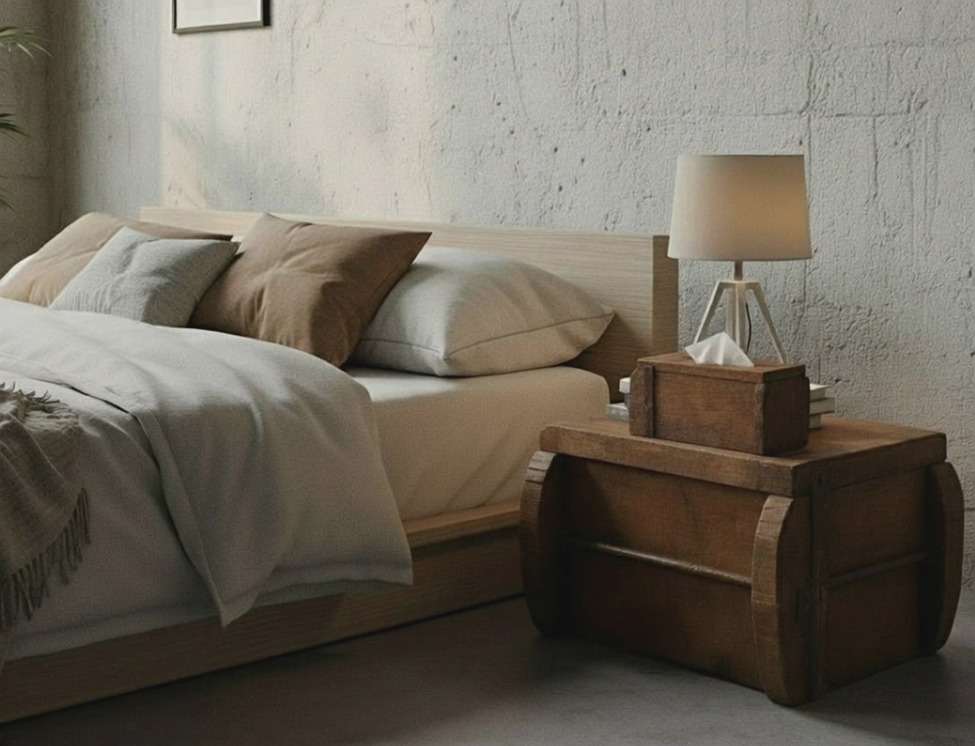 Rustic Wooden Tissue Box Cover – Decoration from Recycled Brick Mold